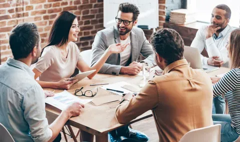 young professionals in a meeting