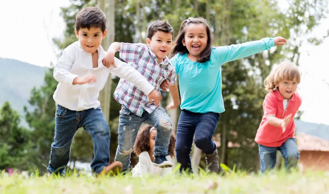 Kids playing outside