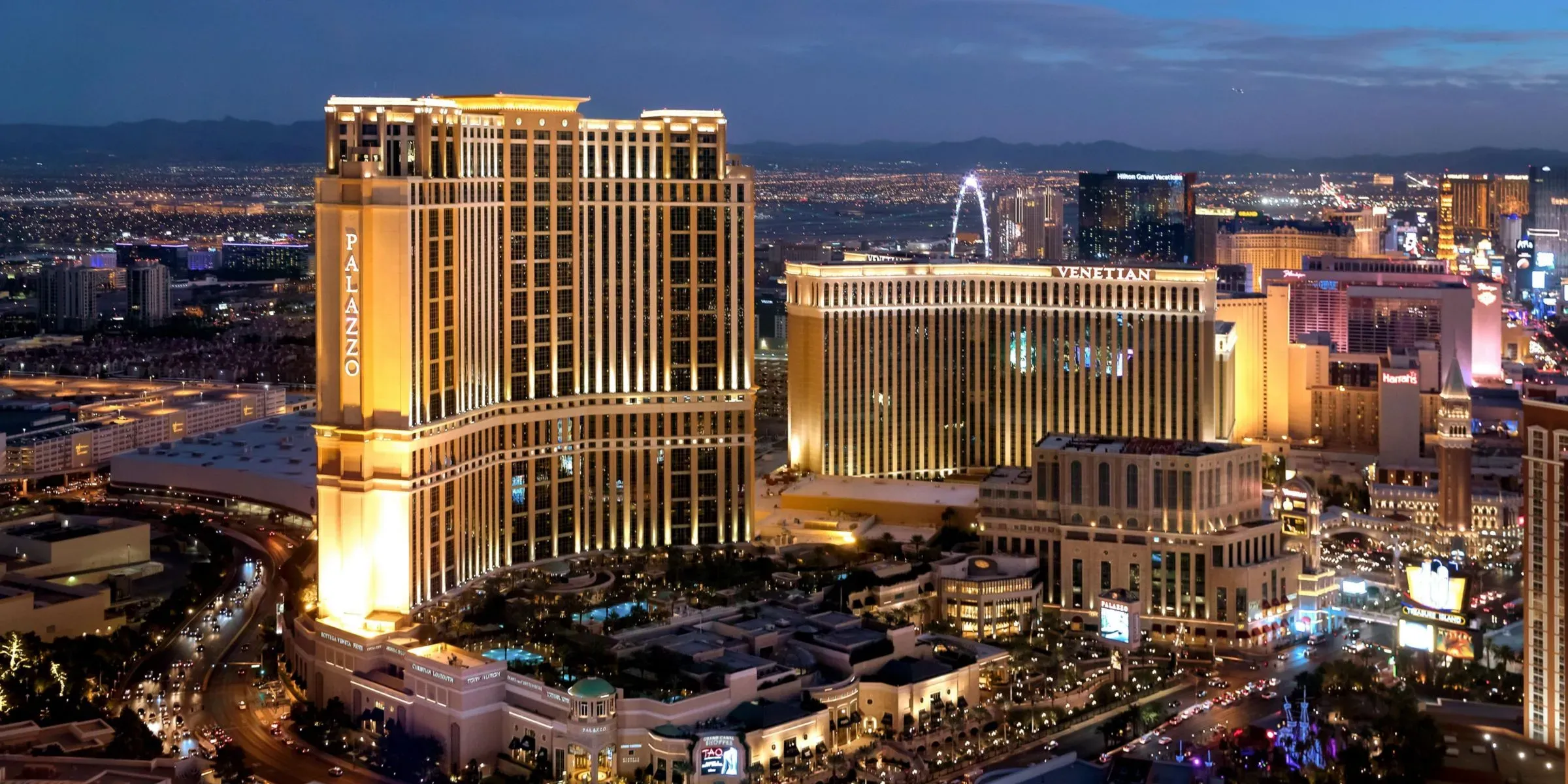 Las Vegas at dusk