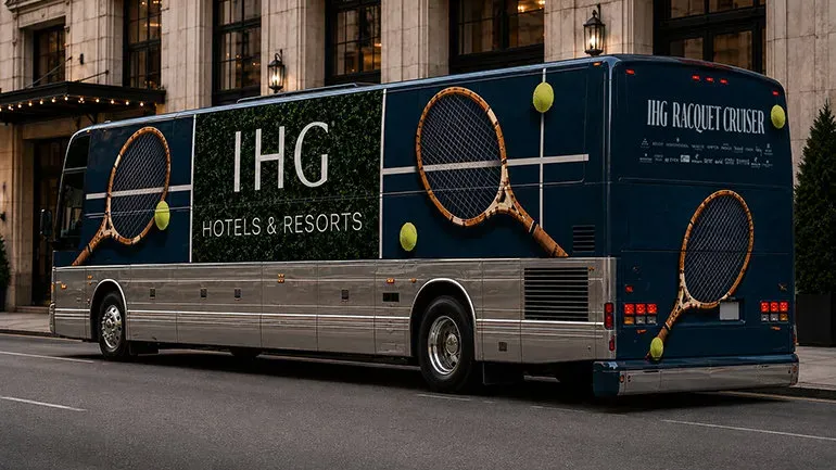 IHG Hotels & Resorts brings hospitality on the road with new IHG Racquet Cruiser at the 2026 US Open Image
