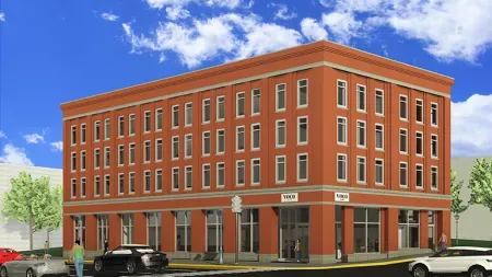 Outside render of the voco Montreal